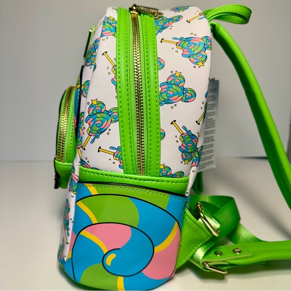 NWT. Loungefly Disney Mickey Mouse Lollipop Loungefly Mini Backpack Disney Eats. - Picture 7 of 11